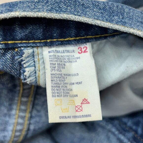 Vintage Tommy Hilfiger Men Jean Denim Shorts Size 32 Baggy Y2K Utility C025 -4 - Picture 11 of 16